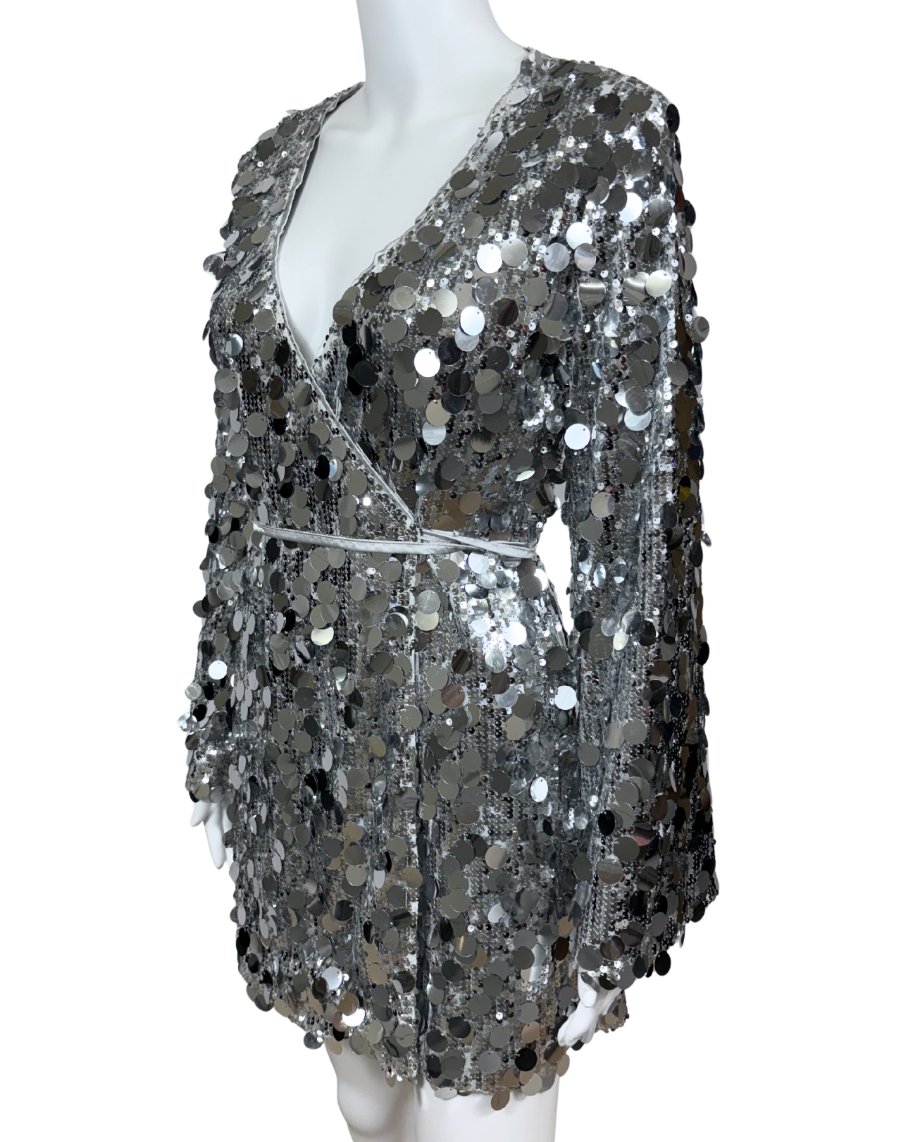 Silver Sequin Dress
