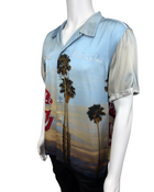 Printed Camp Button Down Shirt