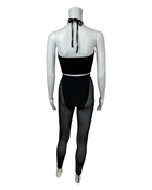 Crop Top & Sheer Mesh Leggings Set