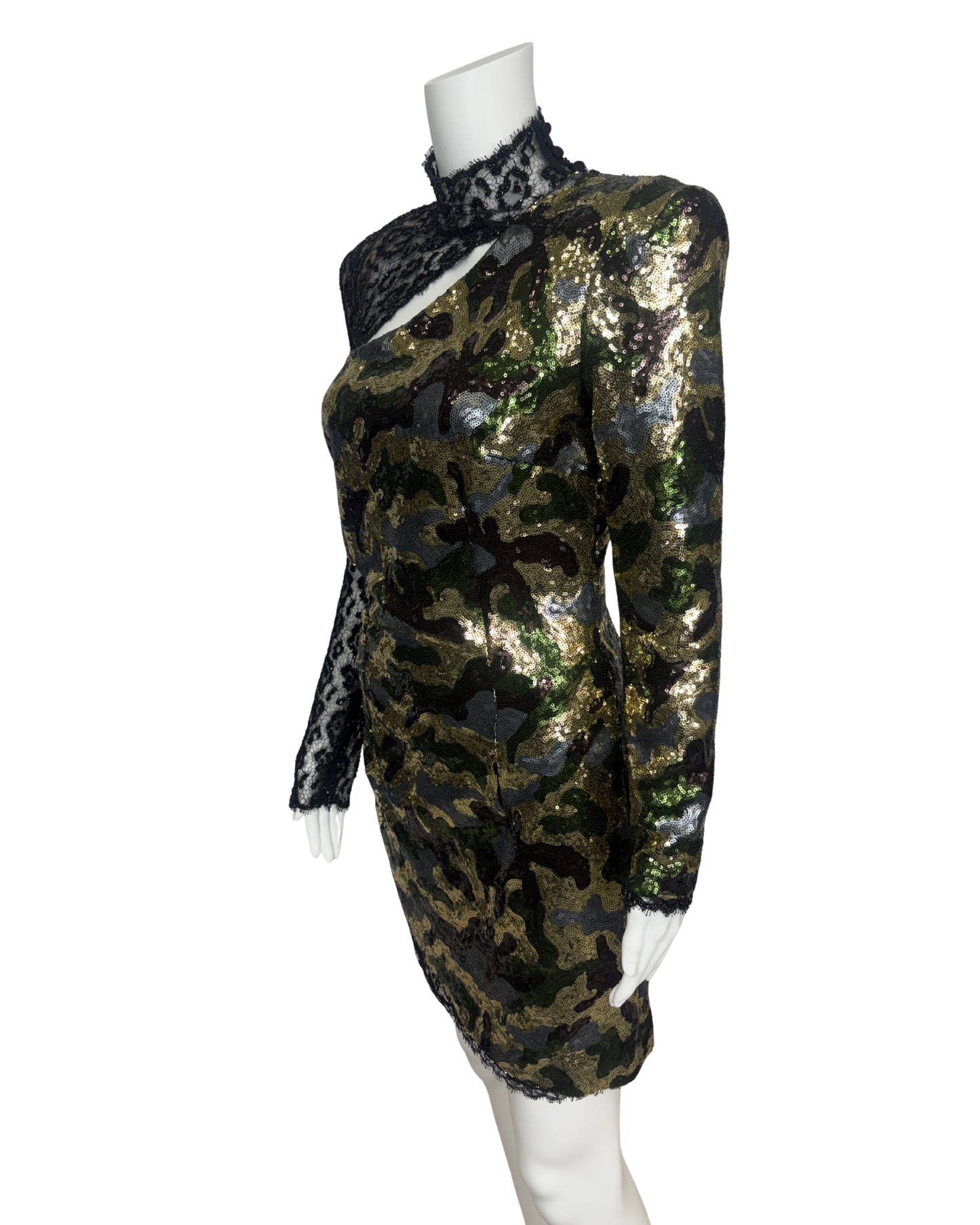 Camo Sequins Dress