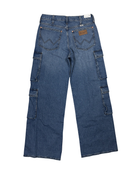 Mid Rise Cargo Wide Leg Jeans