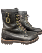 Brown Leather Biker Boots