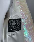 Sequin Cropped Bomber