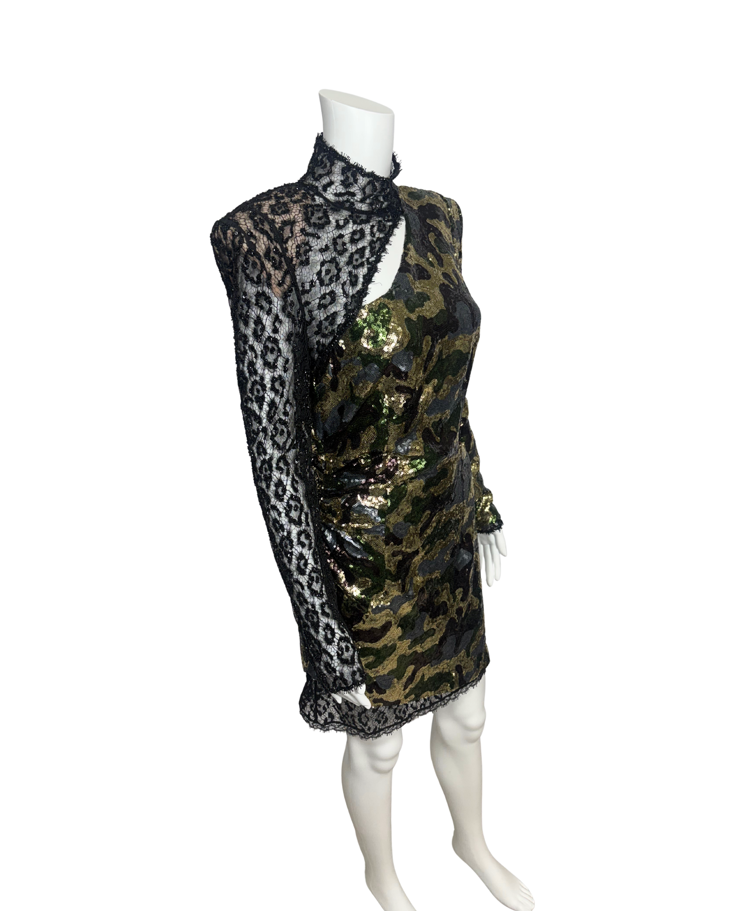 Camo Sequins Dress