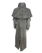 Vintage Black Denim Duster Coat