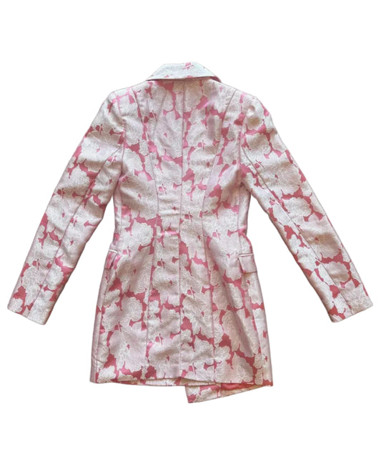 Pink Floral Suit Dress