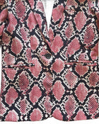 Pink Snake Skin Blazer