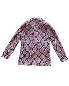 Pink Snake Skin Blazer