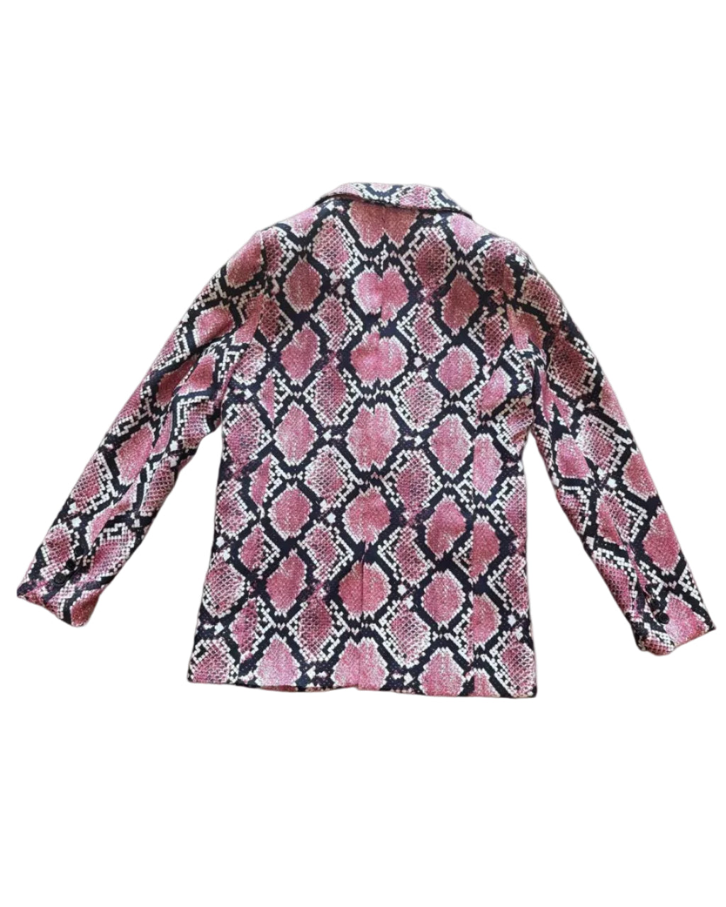 Pink Snake Skin Blazer
