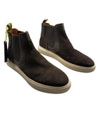 Brown Leather High Top Boots