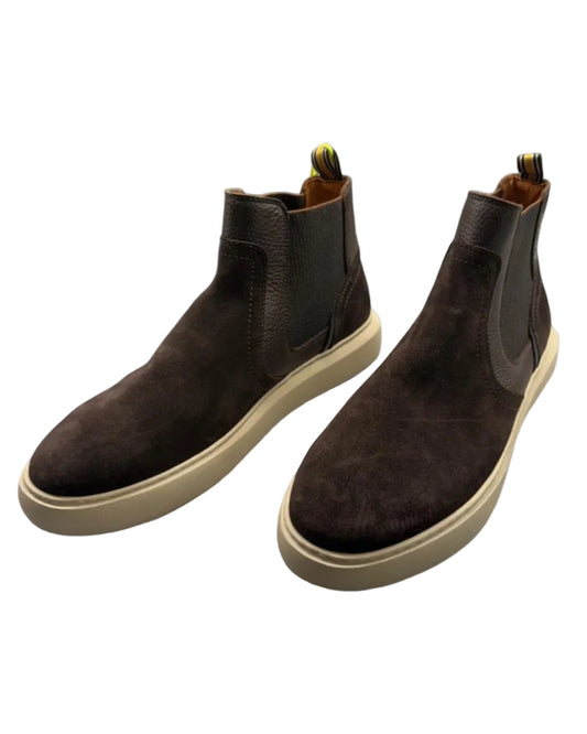 Brown Leather High Top Boots