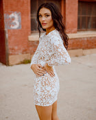 White Sequin Dress