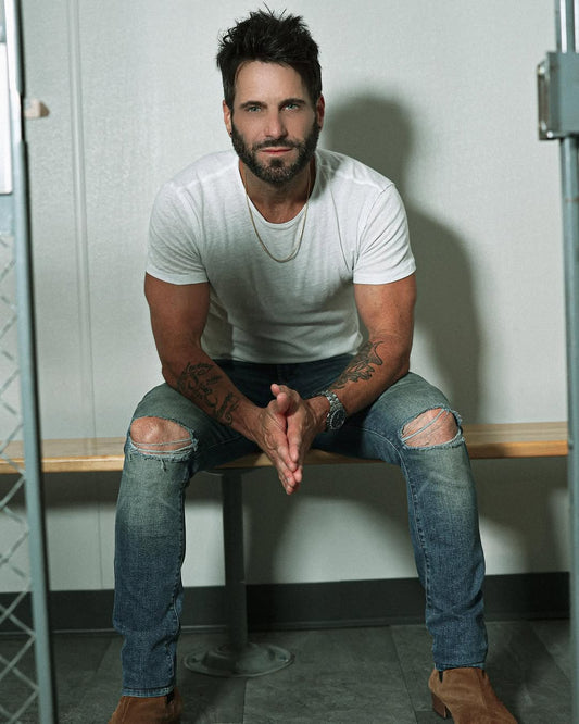 Greyson Distressed Slim Fit Jeans