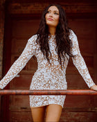 White Sequin Dress