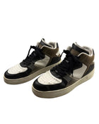 Bershka High Top Sneakers in Black & Khaki