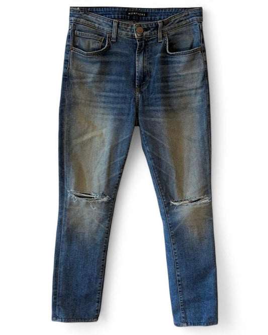 Greyson Distressed Slim Fit Jeans