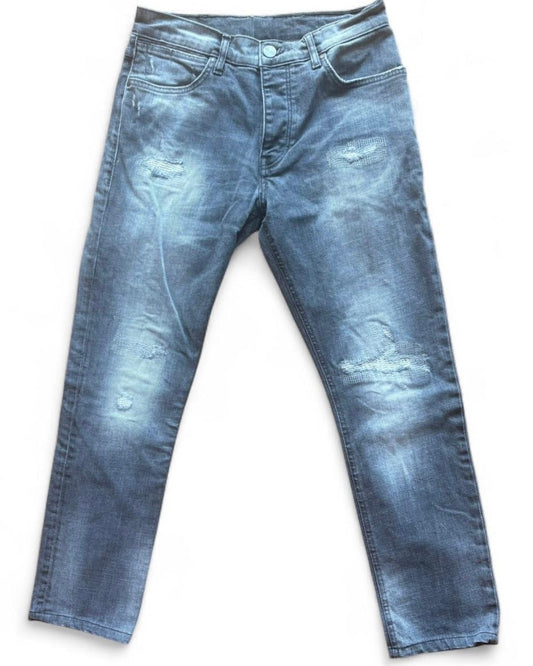 Grey Distressed Jeans