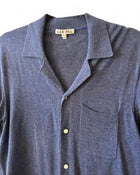 Blue Sweater Bowling Shirt