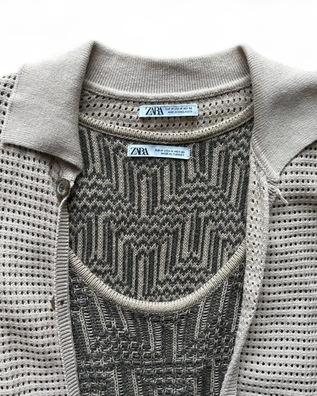 Knit Two-Piece Shirt Set