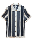 Stripe Button Through Sweater